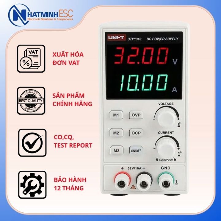 Nguồn điện DC UNI-T UTP1310 (32V, 10A, 1CH, Switching)