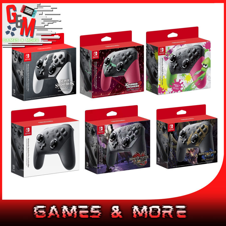 Nintendo Switch Pro Controller Official Black Super Smash Bros