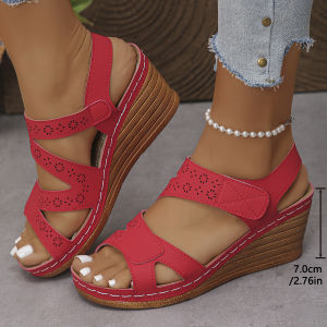 Free Shipping WomenS Wedge Sandals Plus Size 2026 New Style Comfortable Wedge Heel Thick Sole Versatile WomenS Sandals