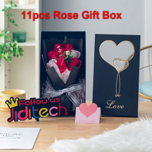 Jiditech Elegant Rose Bouquet Gift Box for Valentines Day/Mothers Day/Birthday/Anniversary - Romantic Celebration Present