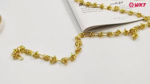 WT-BC236 WKT New Style High Quality Beautiful Chain Design For Lady 18K Yellow Gold Plated Gifts