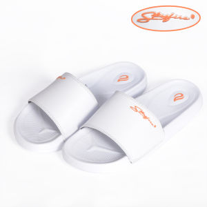 Skyfire Sandal selop karet pria wanita putih size 39-43 bonus dompet STNK