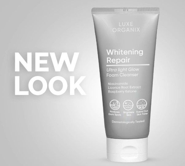 Luxe Organix Whitening Repair Ultra Light Glow Foam Cleanser 150g ...