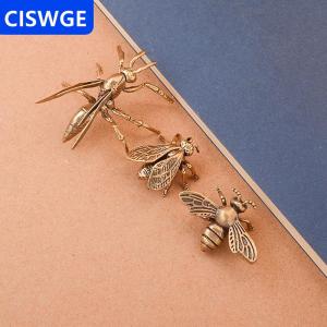 [COD] CISWGE AUTOPARTS 1 Piece thu nhỏ mô phỏng côn trùng bàn trang trí Brass Bee bức tượng nhỏ bảng trà vật nuôi cổ đồng Thủ công mỹ nghệ trang trí nội thất