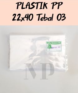 Plastik PP 22x40 Tebal 03 Kantong Plastik Packing Snack Keripik Tebal Transparan