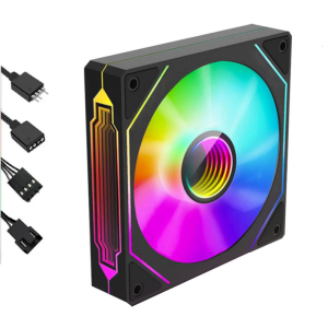 Infinitys Mirror ARGB 120mm Fan Silents Operation with High Density Bearings for Computer Chassis Cooling