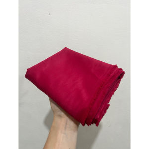 Kain Satin Velvet Premium Quality 1 Warna Merah Ati / Maroon