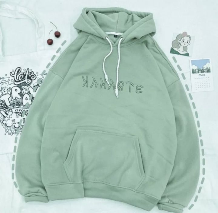 ÁO NAM NỮ HOODIE NAMASTE HÀN QUỐC CHẤT NỈ DÀY PHOM FORM RỘNG CHỐNG