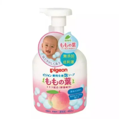 Pigeon Medicated Bubble Soap (Leaves of Peach) 450ml