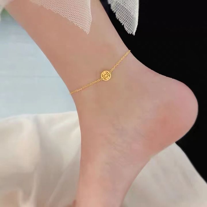Yuki's Delicate Pendant Anklet For Women 2021 New Jewelry Boho