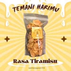 KRIPIK PISANG TIRAMISU LUMER VIRAL / BANANA CHIPS TIRAMISU MELTED / CEMILAN SNACK KERIPIK PISANG