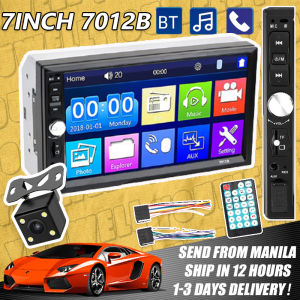 2 DIN Car Stereo Car Radio 7012B 2 DIN Bluetooth Multimedia Mp3 Mp5 Player With Screen 7inch HD Autoradio FM Stereo Receiver Audio TF USB Camera