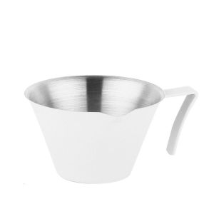 angy coffee cups mugs Stainless Steel Espresso Measuring Cup with Scale Ergonomic Handle Coffee Measuring Jug Milk Pitcher V-Shaped Spout Espresso Shot Pot Kitchen
