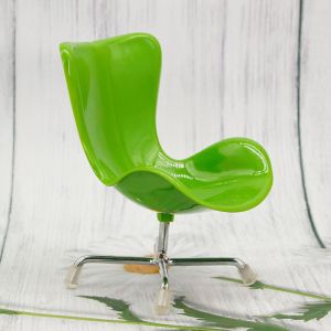 COUPLECOL Miniature Furniture Dollhouse Chairs Simulation Leisure Chair Mini Chair Doll Accessories Highchair Plastic Egg Chair Children Toy