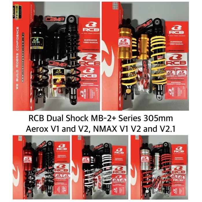 Free shipping 】RCB Dual Shock MB2 + Series 305mm Aerox V1 and V2 NMAX ...