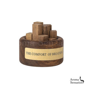 Mini Wooden Aromatherapy Diffuser | Natural Wood Firewood Shape | Handmade Essential Oil Scent Spreader for Home & Car