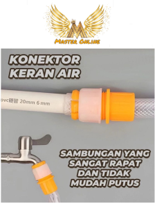 MO882 Konektor Selang Air Fleksibel / Penjepit Selang di Kran dan Pipa