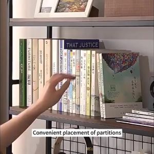 Desktop Rack Wire Mesh Grid Tabletop Organiser Bookshelf Tabletop Storage Multipurpose Tabletop Storage Organiser