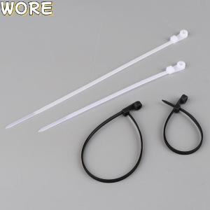 100Pcs Screw Hole Cable Ties Fixed Cable Tie Nylon Cable Zip Ties With Screw Hole Mount Self Locking Loop Wrap Bundle Tie Straps