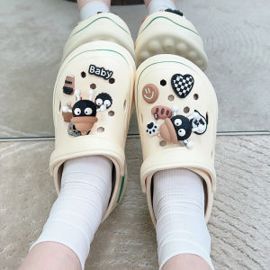 รองเท้าหัวโต รองเทัาแตะหญิง รองเท้าเตะผู้หญิง รองเท้าหัวโตผญ รองเท้าแตะหัวโต รองเท้าแตะ หญิง รองเท้า แตะ EVA พื้นหนา 5 ซม. กันลื่น