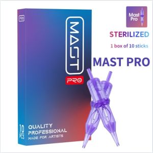 "Available" Mast Pro disposable 10pcs sterile permanent tattoo ink cartridge fixed tattoo rotary pen circular liner tattoo makeup machine accessories