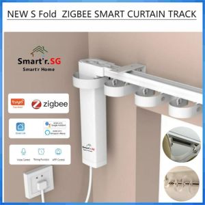 New Tuya ZigBee  S Fold  Smart Curtain Track