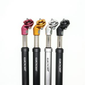ZOOM Suspension Seatpost Shock Absorber Damping Alu MTB Mountain Bike Bicycle Seat Post 25.4 27.2 28.6 30 30.4 30.9 31.6MM 350MM