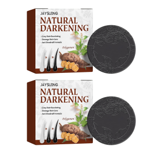 Jaysuing Polygonum Multiflorum Whitening Black Shampoo Soap Damaged Hair Care Products Hair Soft Nourishing Moisturizing Repair Damaged Hair Strong Hair Anti-Dandruff And Anti-Hair Loss