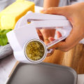 Handheld Rotary Grater with Three Stainless Steel Drum Hand-Cranked Slicer for Grating Hard Cheese. 