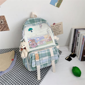 Tas Ransel Wanita Import Korea Remaja Kekinian Jasmine School Backpack Trendy Import Tas Sekolah Perempuan -SKB9E