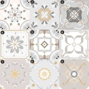 STIKER TEGEL STICKER LANTAI KERAMIK UBIN TILE WALL STICKER LANTAI RUMAH TAHAN AIR BAHAN VINYIL SOLID PREMIUM Motive 9