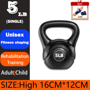 5LBS-10LBS-15LBS Kettlebell Dumbbell 5/10/15LBS PVC Kettlebell Sports Weight Lift Exercise Equipment