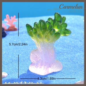 [Carmelun] Marine Luminous Coral Micro Landscape Ornaments Glowing Coral Oyster DIY Desktop Fish Tank Aquarium Decor Toys Dollhouse Model