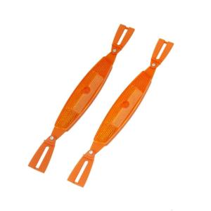 Premium Plastic Bicycles Reflectors Strips Bright Cycle Wheel Safety Reflectors for Multiple Vehicle Wheel