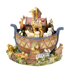 LOVE FOR YOU Noahs Ark Animal World Music Box Gift Elephant Tiger Giraffe Home Decoration