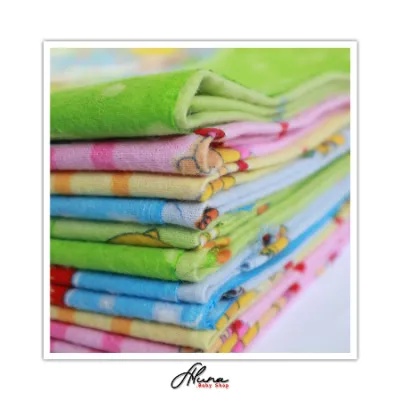 Bedong Bayi Motif ( 12 PCS / 1 Lusin ) / Kain Lembut / Tersedia 4 Ukuran = 70 X 90 sampai 90 X 120 / Real Picture / Good Quality