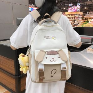 COLOO Cinnamoroll Melody School Bag Letter Dog Kuromi Cartoon Backpack Cute All-Match Students