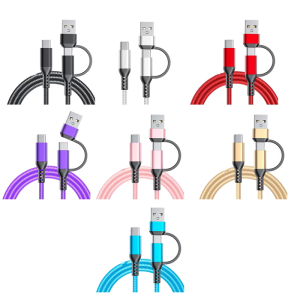 Rapid 60W Charging Nylon Braided USB C Data Cable Power Wire Universal Compatibility with Phones and Type C Gadgets