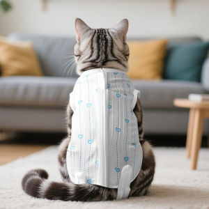 SKISOPGO Cat Recovery Suit Breathable Kitten After Surgery Anti-Licking Wound Recovery Clothes AntiBite Jumpsuit