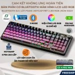 Bàn Phím Cơ Bluetooth Attack Shark X98 PRO MAX Có Màn Hình 3 Mode cho máy tính laptop pc
