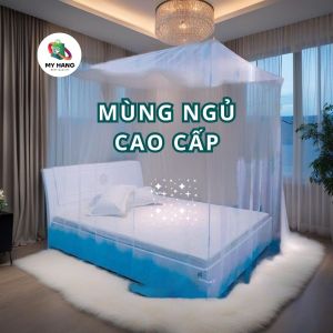 Mùng (màn) ngủ Cao Cấp hoa không văn trang nhã 2m x 18m x 24m