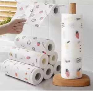 Tisu Gulung Tisu Dapur Roll Isi 50 Lembar Ukuran 20x20 Gambar Lucu Bisa dicuci Lap Minyak