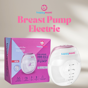 HAPPYMOMI Pompa asi elektrik otomatis BPA free kesehatan kenyamanan portable Breast Pump POMPA ASI ELEKTRIK WEARABLE BREAST PUMP HANDSFREE DAYA HISAP KUAT DAN SENYAP