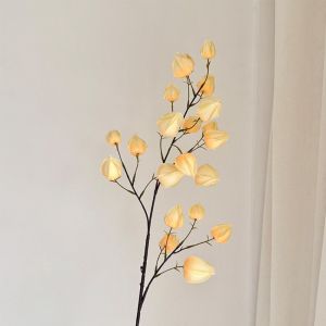 SR2N Mô phỏng Hoa đèn lồng nhân tạo 60cm Trang trí Hoa giả bằng nhựa Cành dài Bó hoa trái cây đèn lồng nhân tạo Trang trí bình hoa tại nhà