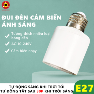 Đui Đèn AS1 Cảm Biến Ánh Sáng Bật Tắt Theo Ngày Đêm Chịu Nhiệt Tốt Dễ Sử Dụng Phù Hợp Mọi Không Gian