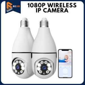 BIZLAB WiFi Security Camera w/ IP Camera & Motion Detection 1080P Wireless 2-way Talk WiFi Camera Home Surveillance CCTV