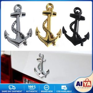 ★Same Day Shipping★ 1Pcs Universal 3D Metal Anchor Car Sticker Emblem Badge Car Sticker Decals Metal Alloy Side Fender for All Cars Anchor-Car-Sticker