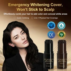 【Waterproof/Sweatproof/Smudge-Proof】Gray Hair Dye Stick Hair Styling Stick Covers Gray Hair Smudge-Proof Plant Extracts Natural Hair Dye Instant Root Touch Up