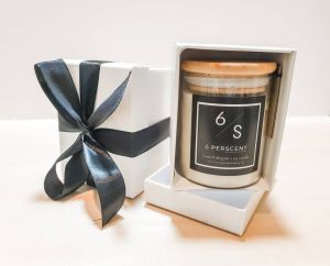 Scented candle by 6perscent  with 100% FDA approved essential oil. (Blend soy candle)  lilin wangi designers candle