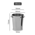 Vision 51-53/58mm Coffee Dosing Cup 304 Stainless Steel Dosing Cup Powder Feeder Part for Coffee Tamper Espresso Coffee Machine Tools for Milk Tea Shops Homes Coffee Shops. 